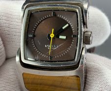 Diesel tigers eye stone set designer wrist watch