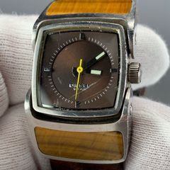 Diesel tigers eye stone set designer wrist watch
