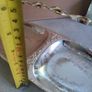 Vintage Retro Chrome Plated Rectangular Serving Dish With Handle Image 3
