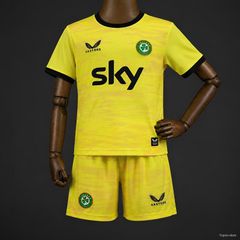 Irish goalkeeper kids soccer kit shirt and shorts