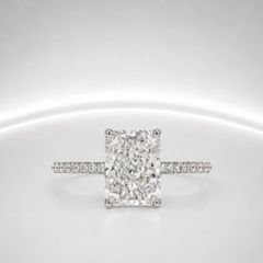 lab grown diamond engagement ring