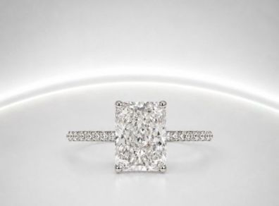 lab grown diamond engagement ring