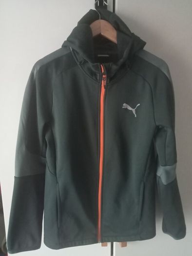 PUMA Evostripe Warm Full Zip Hoodie Green Gables