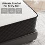 Extra Firm Small Double Mattresses 10 Inch, 7-Zone Hybrid Mattress with Memory Foam and Individually Pocket Spring, Features Motion Isolation & Back Pain Relief, Firm Mattress 120x190x25cm Image 6