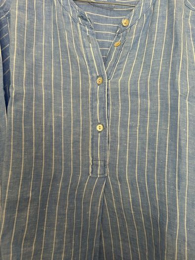 Ladies Pure Linen Plus Size Blouse