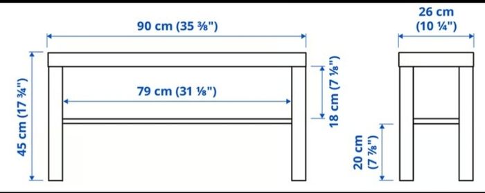 Tv Stand- Ikea Lack Tv Bench