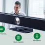 Video Conference Bar 4K Camera Zoom Certified Webcam Image 8