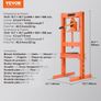 Hydraulic Shop Press 6 Ton with Press Plates H-Frame Benchtop Press Stand Image 6