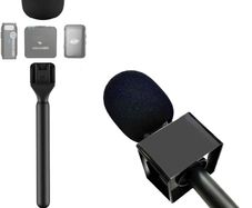 Wireless Microphone Handheld Stick with Windshield Foam and Mic Flag Compatible with Multiple Microphones (Brand New)