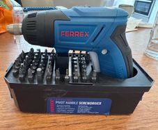 Ferrex 3.6V Li-ion Pivot Handle Screwdriver