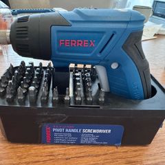 Ferrex 3.6V Li-ion Pivot Handle Screwdriver