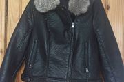 Topshop faux leather ladies biker jacket (free postage)