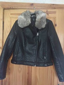 Topshop faux leather ladies biker jacket (free postage)