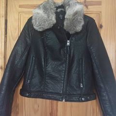 Topshop faux leather ladies biker jacket (free postage)