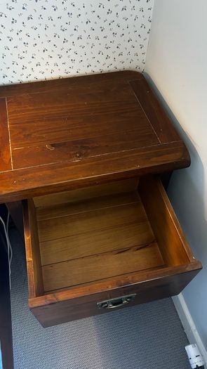 Set of Two, Two-Drawer Bedside Lockers