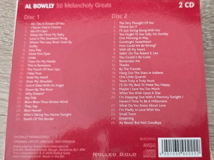 Al Bowlly - 50 Melancholy Greats. 2 CD boxset. Mint condition