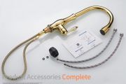 BRAND NEW Gold Kitchen Faucets Silver Single Handle Pull Out Kitchen Tap Single Hole Handle Swivel Degree Water Mixer Tap Mixer Tap 866011