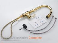 main image for ad BRAND NEW Gold Kitchen Faucets Silver Single Handle Pull Out Kitchen Tap Single Hole Handle Swivel Degree Water Mixer Tap Mixer Tap 866011