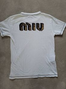 Miu Miu by Prada Stud Tshirt S Authentic
