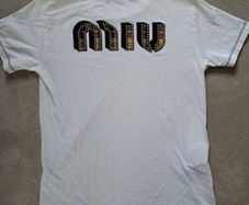 Miu Miu by Prada Stud Tshirt S Authentic