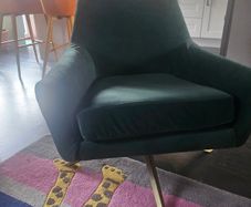 Velvet Swivel Chair