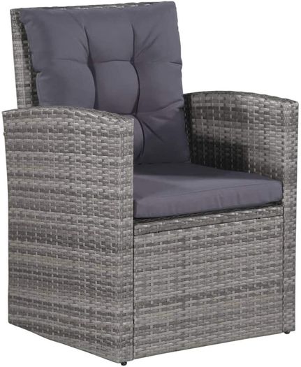 _Garden Sofa, 18 Pieces Poly rattan garden furniture set