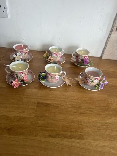 tea cup candles