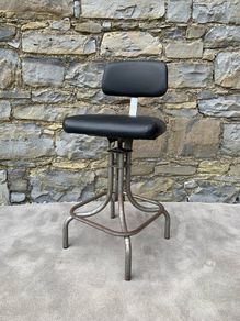 Vintage Leadbank Industrial Workshop Chair.