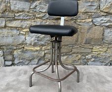Vintage Leadbank Industrial Workshop Chair.