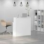 Reception Desk White 100x50x103.5 cm Image 3