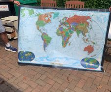 map of the world 6ft x 4ft