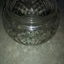 glass  trinket dish with lid. Image 6