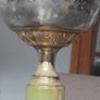 Vintage 1940s - 60s Gold Guilded Onyx Ashtray Stand Image 4