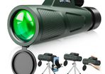 Monocular Telescope with Night Vision for Hiking, Hunting, Camping, Bird Watching
