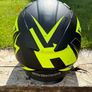 Duchinni D705 Syncro Full Face Motorcycle Helmet - Black/Neon Yellow L Image 5