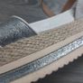 Silver two part platform sandal 3 for 2 on all clothing, jewellery and footwear Image 4
