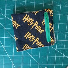 Handmade fabric foldable wallet - Harry potter theme