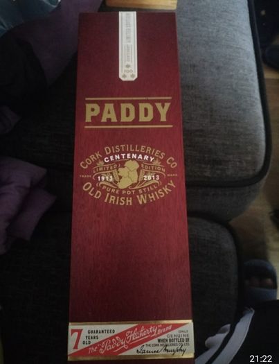 old whiskey box