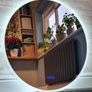 LED Bathroom Mirror Bluetooth Speakers Demister Antifog 80cm Image 2