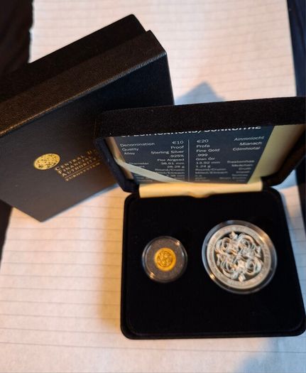irish gold and silver proof coin set