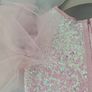 Billieblush light pink iridescent girls sequin dress Age 3 BNWT Image 3