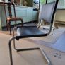 tubular steel chair in chrome and leather mid century genuine classic Image 3