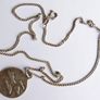 Vintage Sterling Silver St Christopher pendant on 16" Sterling Silver Chain - 6,5g Image 10