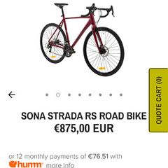 Sona Road Bike with full accessory kit