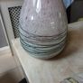 Tall Glass  Bottle Shaped Vase / Ornament. Image 2