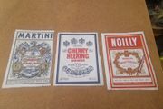3 Antique Beer mats