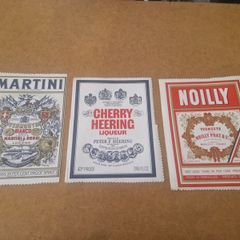 3 Antique Beer mats