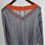 Designer Style Distressed Knit Sweater Image 3
