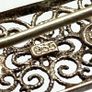 Antique 835 Silver Filigree Brooch Image 7