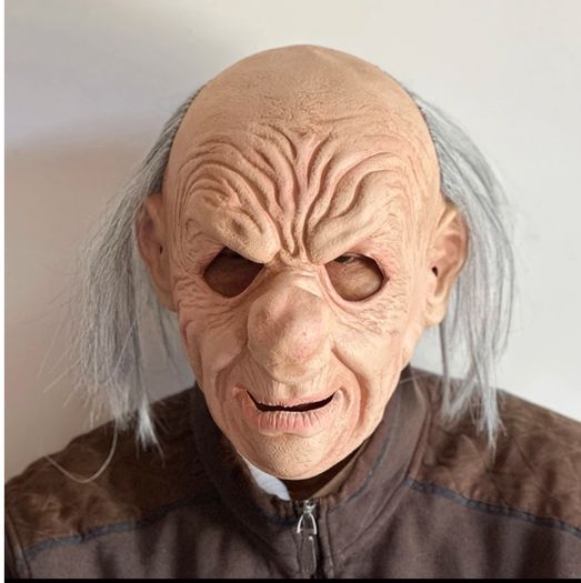 Old man Halloween latex mask.